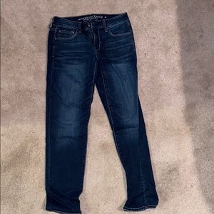 American Eagle dark blue skinny jeans (short)